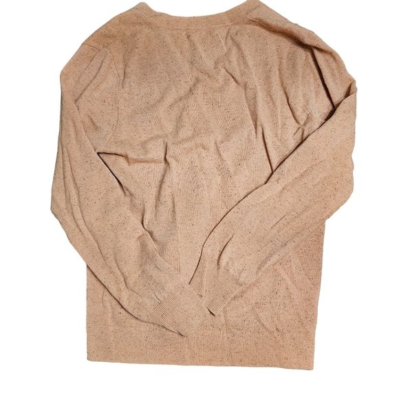 Club Monaco Salmon Pink Multi Fleck Buttons Pocket Cardigan Sweater size S - Picture 2 of 9